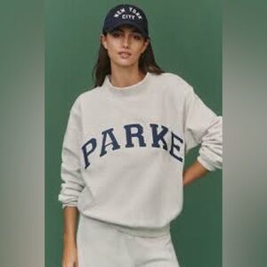 EUC Parke Varsity Mockneck Sweatshirt size S/M